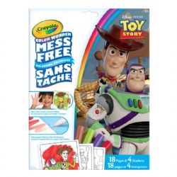 CRAYOLA - COLOR WONDER ENSEMBLE HISTOIRE DE JOUETS 5 - 18 PAGES À COLORIER ET 4 MINI MARQUEURS